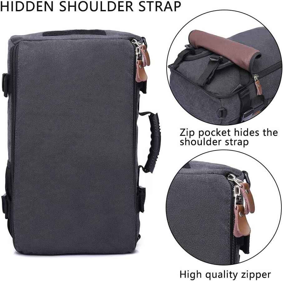 FR Fashion Co. 19" Men's Convertible Canvas Travel Backpack