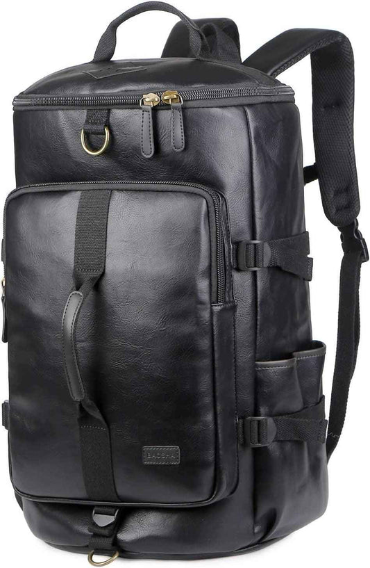 FR Fashion Co. 20" Men's Versatile Leather Duffel Bag