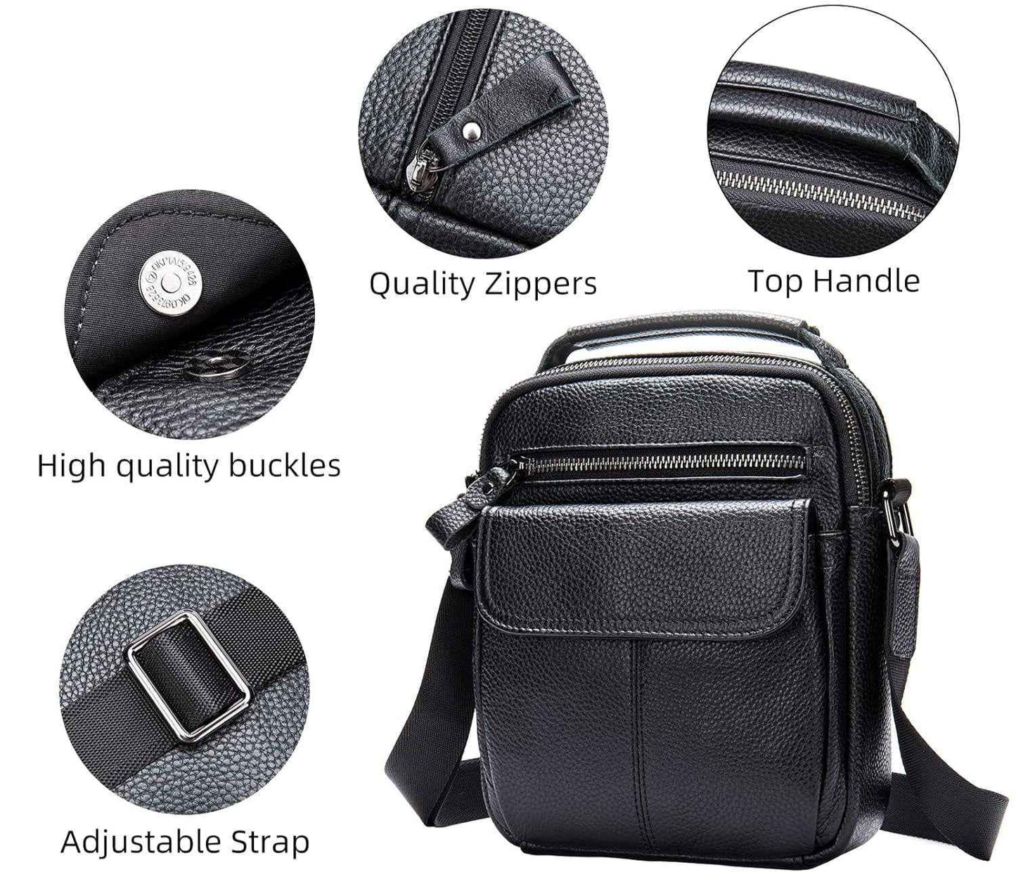 FR Fashion Co. Mini Genuine Leather Messenger and Shoulder Bag