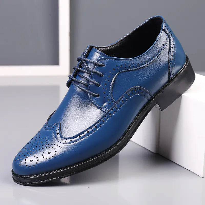 New Men's Business Brogue Shoes - Breathable Style - Solstik