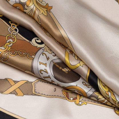 Moment in Time - Silk Foulard - Gold - Solstik