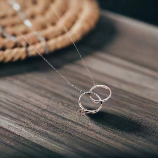 Eternal Embrace White Gold Necklace - Timeless Luxury