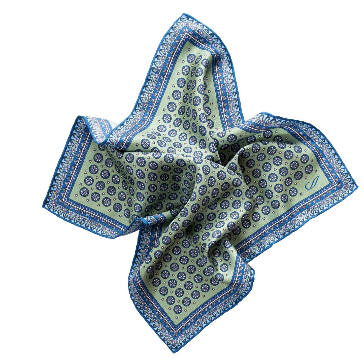 Imola - Silk Pocket Square - Pistachio - Solstik