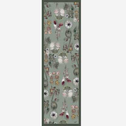 Botanica - Long Silk Scarf - Green - Solstik