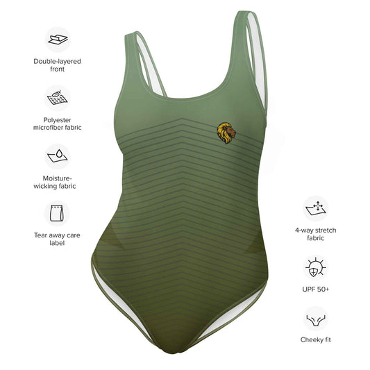Green One-Piece Swimsuit