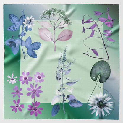Cristina - Silk Foulard - Laurel Green - Solstik
