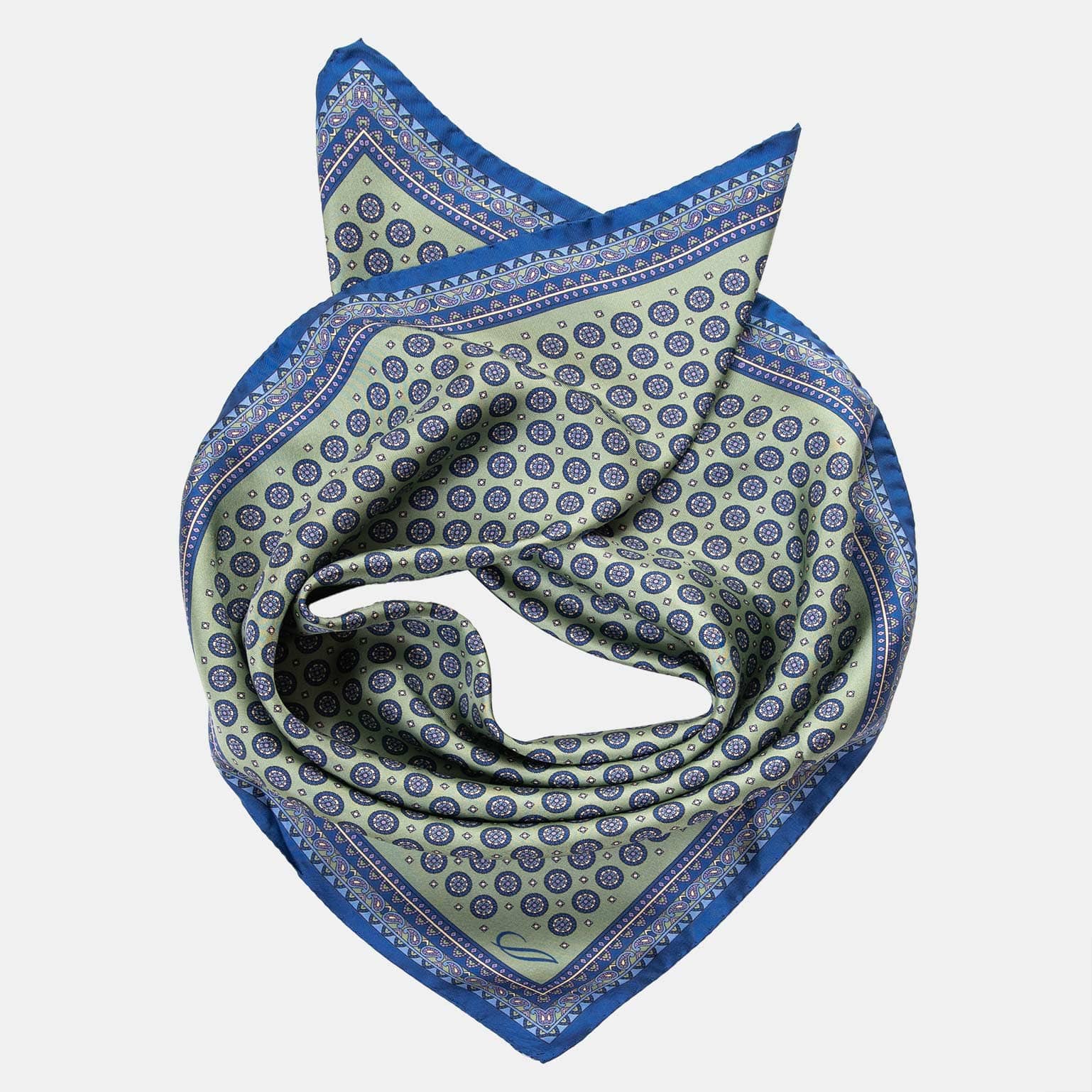 Toscana - Silk Neckerchief - Pistachio - Solstik