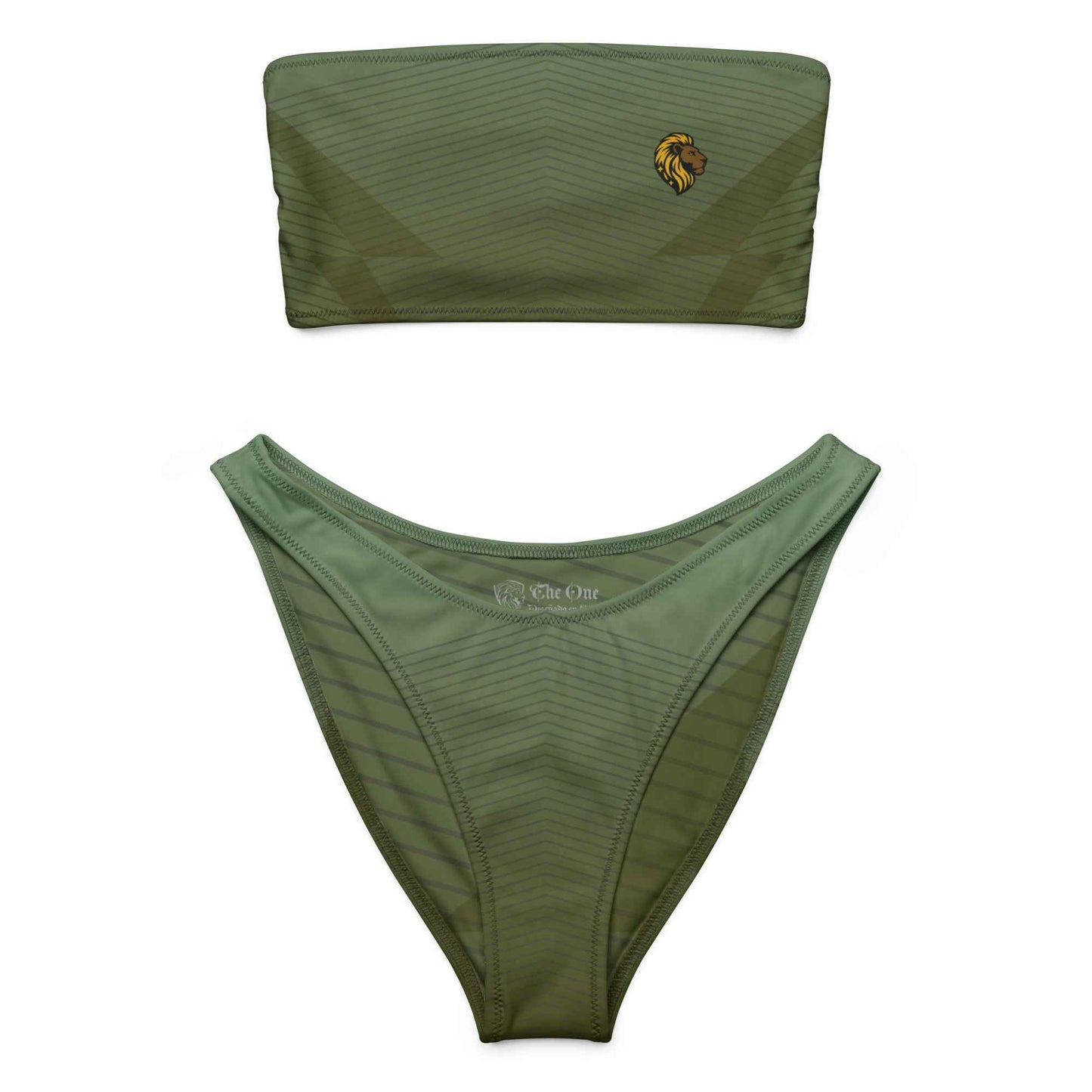 Green Strapless bikini