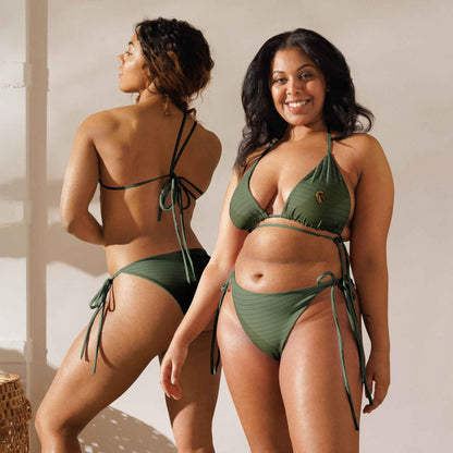 Green string bikini