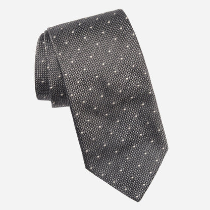 Mattei - Silk Grenadine Tie - Grey - Solstik