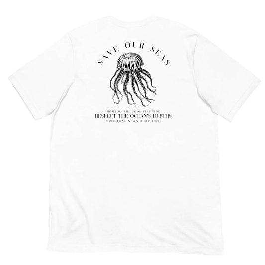 Respect the Depths - Jellyfish staple eco t-shirt - Solstik