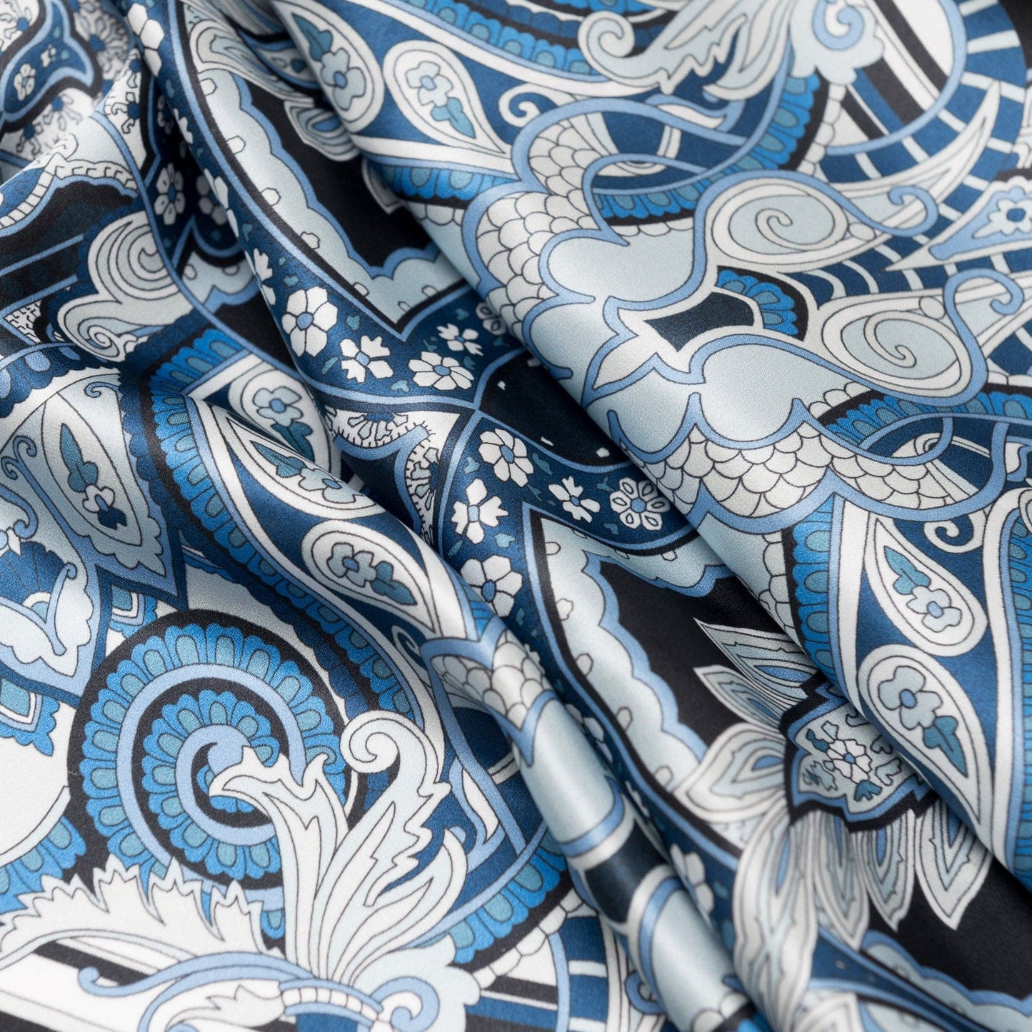 Malta - Silk Foulard - Royal Blue - Solstik