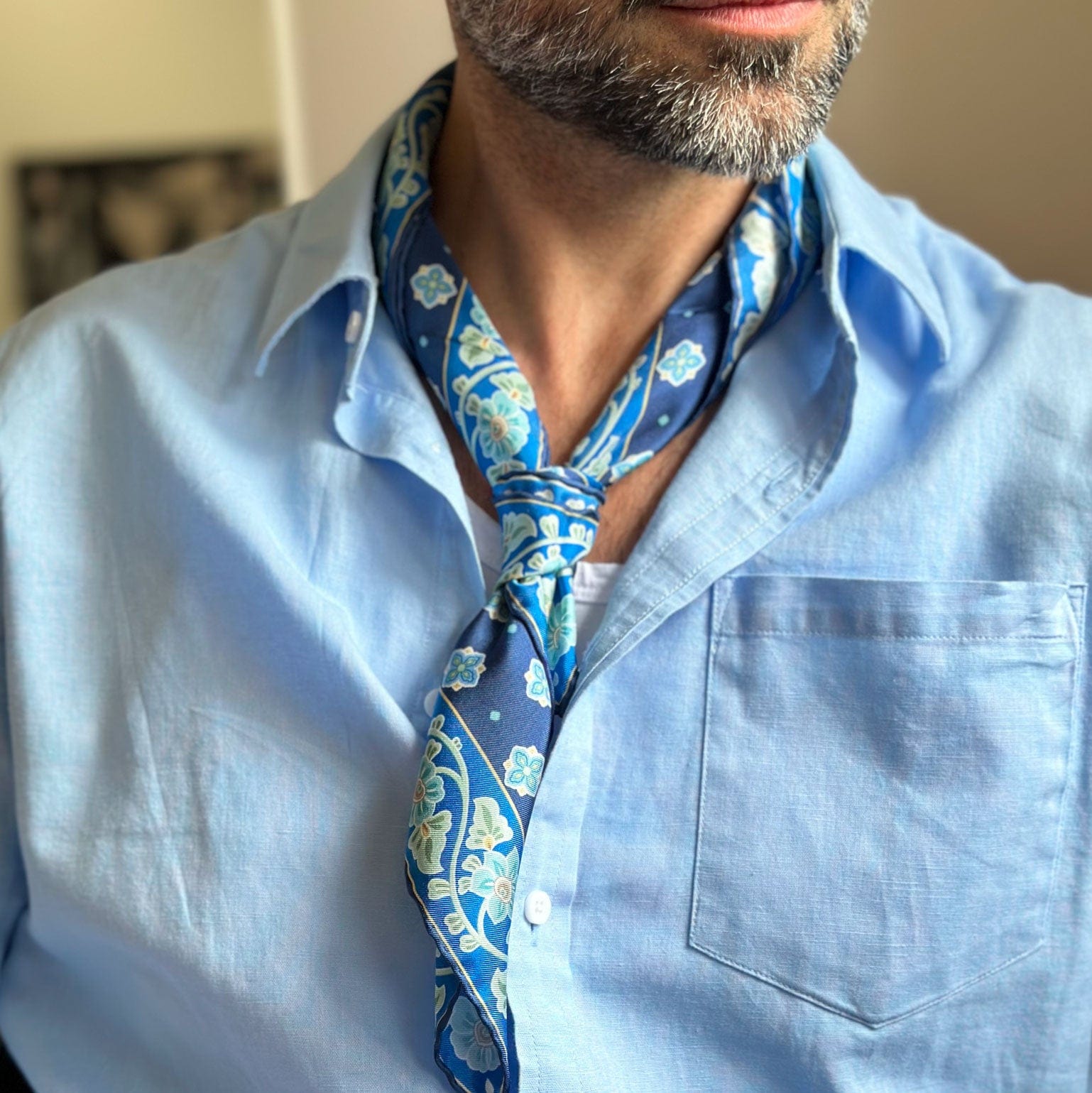 Ducati - Silk Neckerchief - Marine Blue - Solstik