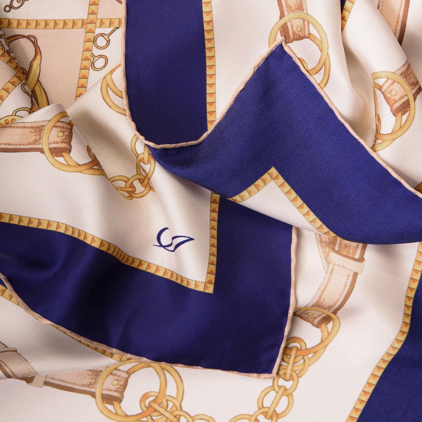 Vittoria - Silk Foulard - Blue - Solstik