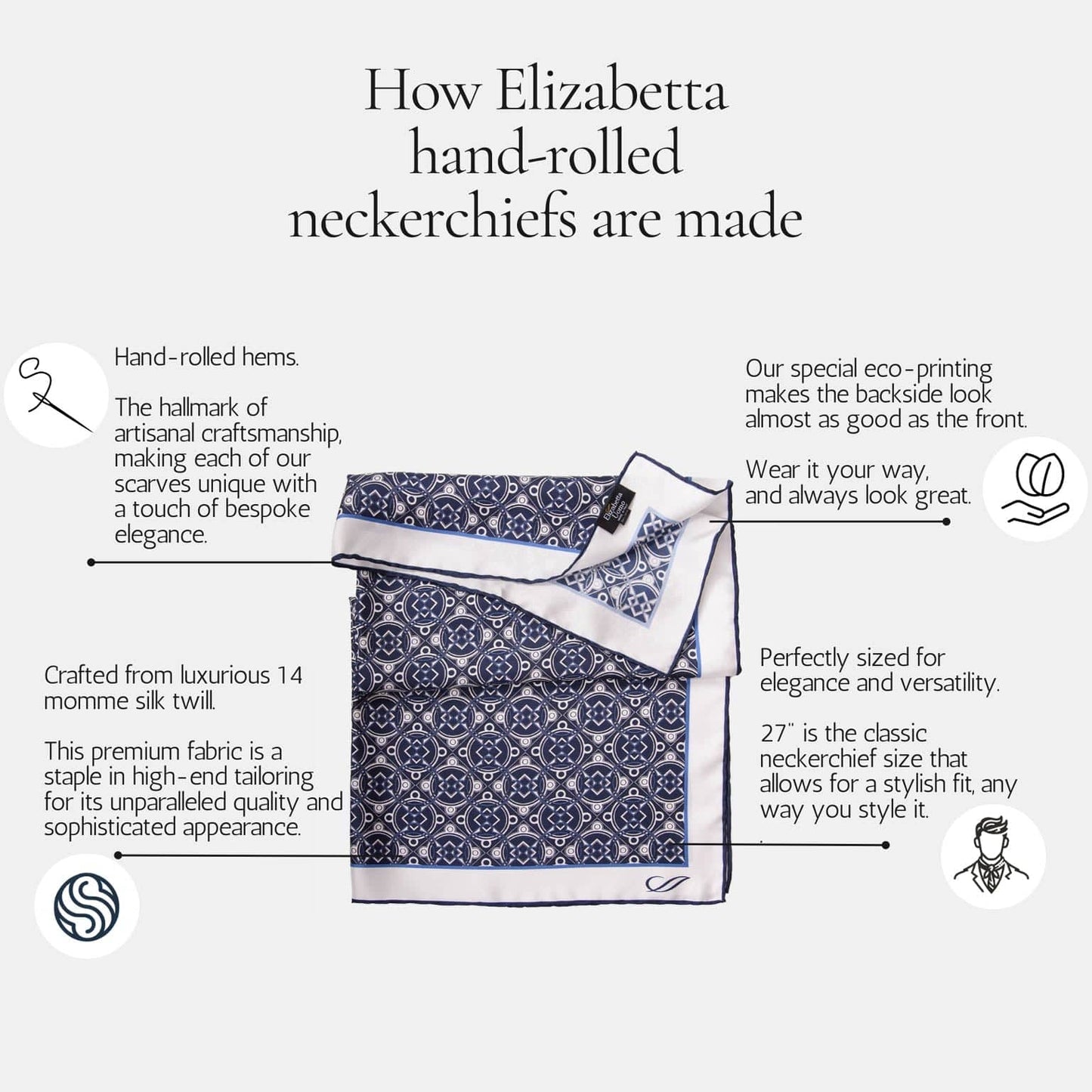 Lucca - Silk Neckerchief - Yellow - Solstik