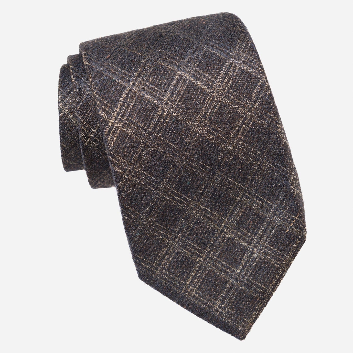 Empoli - Silk Jacquard Tie - Bronze - Solstik