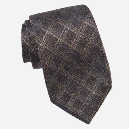Empoli - Silk Jacquard Tie - Bronze - Solstik