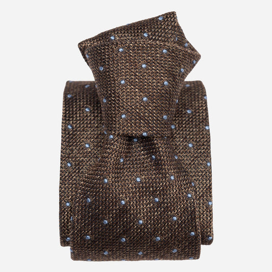 Mattei - Silk Grenadine Tie - Brown - Solstik