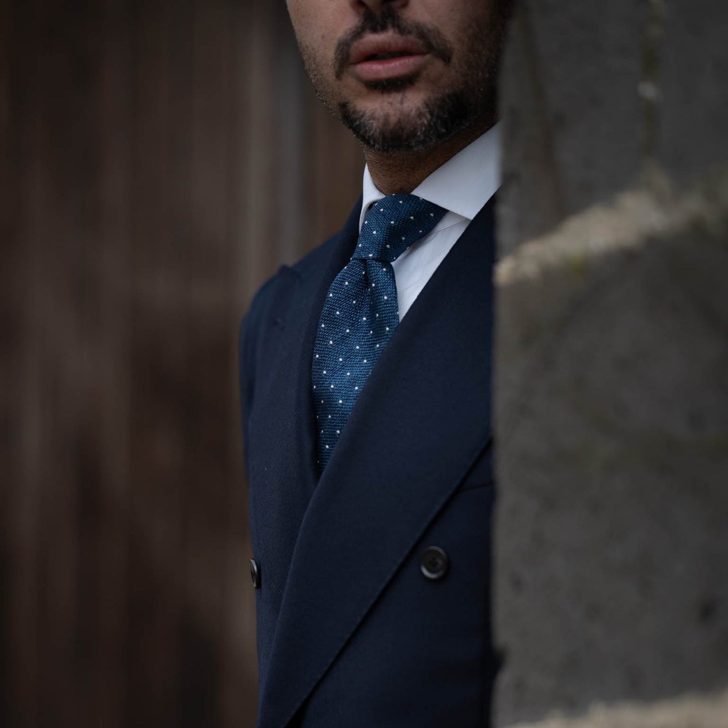 Mattei - Silk Grenadine Tie - Blue - Solstik