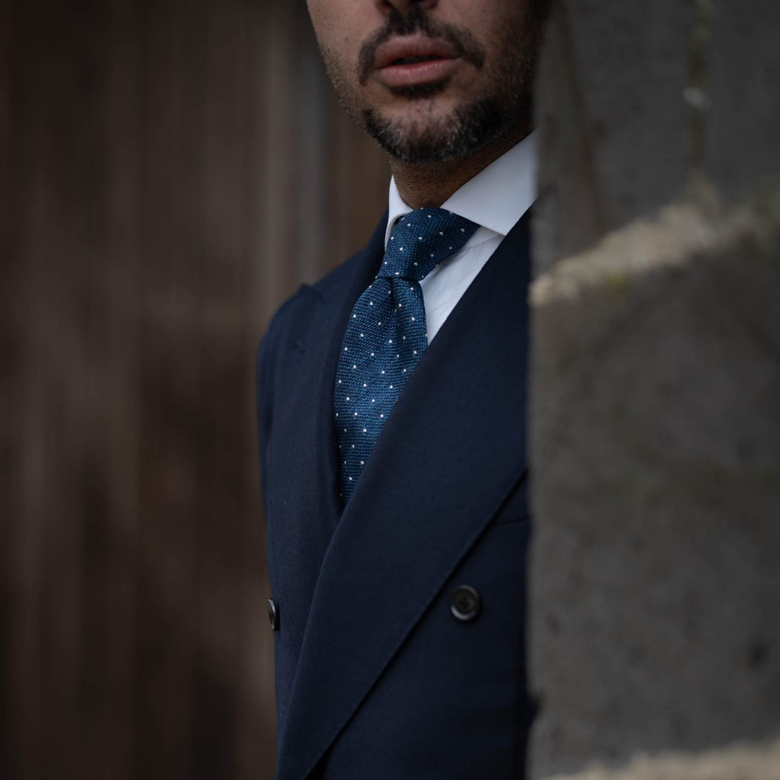 Mattei - Silk Grenadine Tie - Blue - Solstik