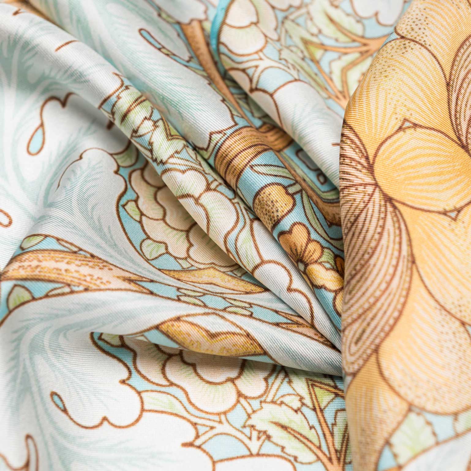 Londra - Silk Pocket Square - Aqua - Solstik