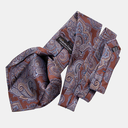 Cortina - Silk Jacquard Tie - Copper - Solstik