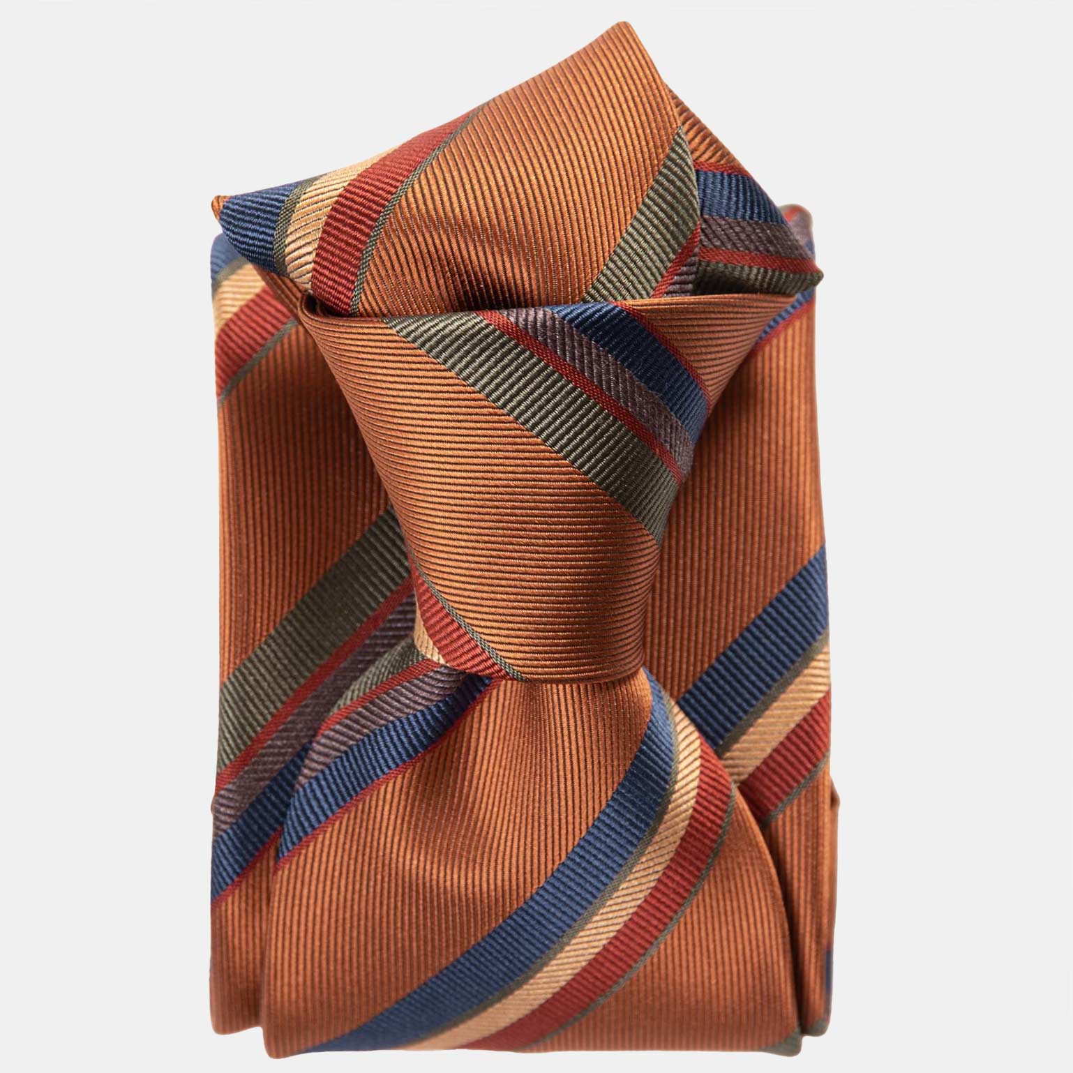 Battisti - Silk Jacquard Tie - Ginger - Solstik