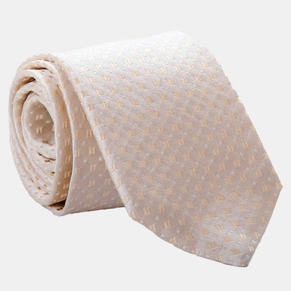 Barbera - Silk Jacquard Tie - Champagne - Solstik