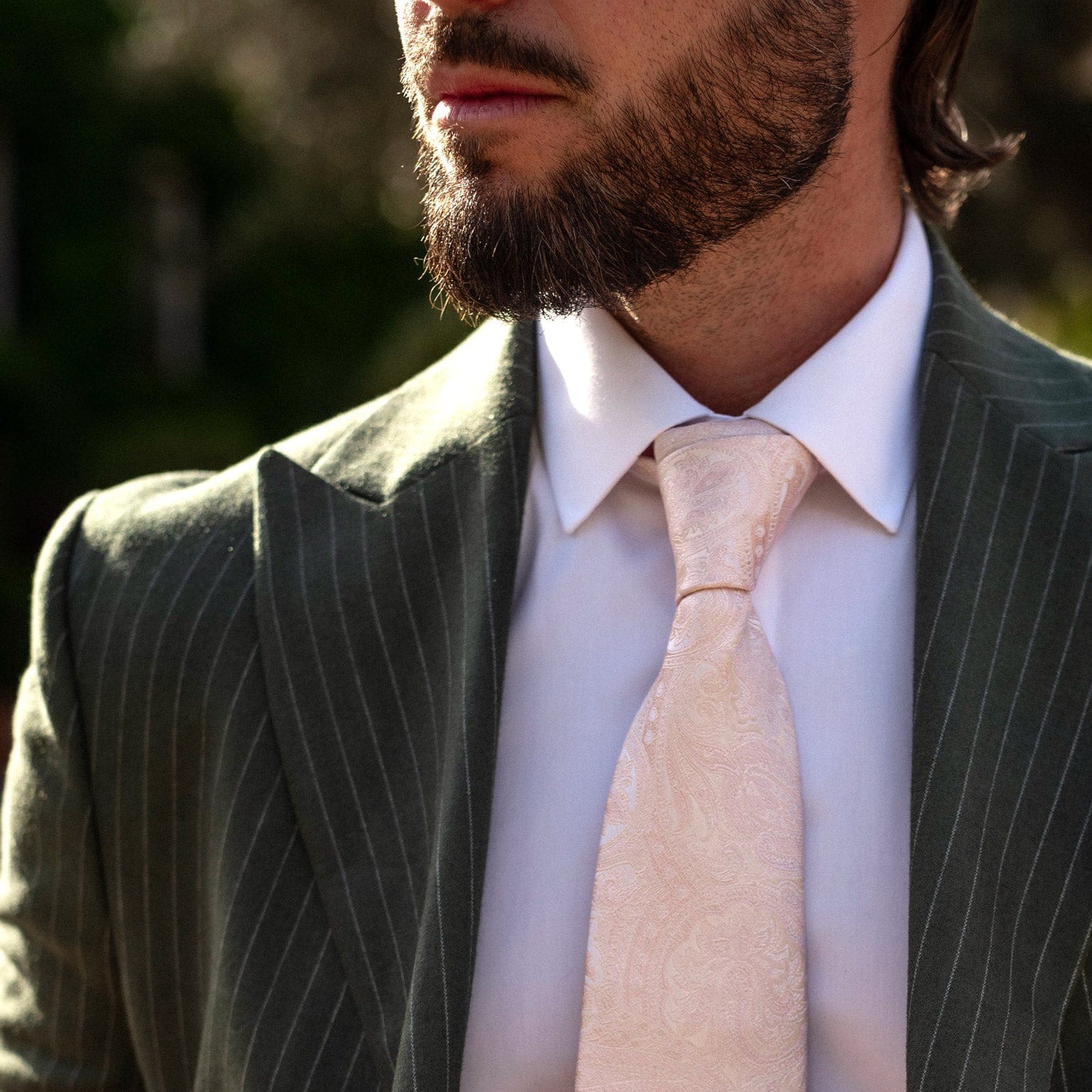 Montecarlo - Silk Jacquard Tie - Pink - Solstik