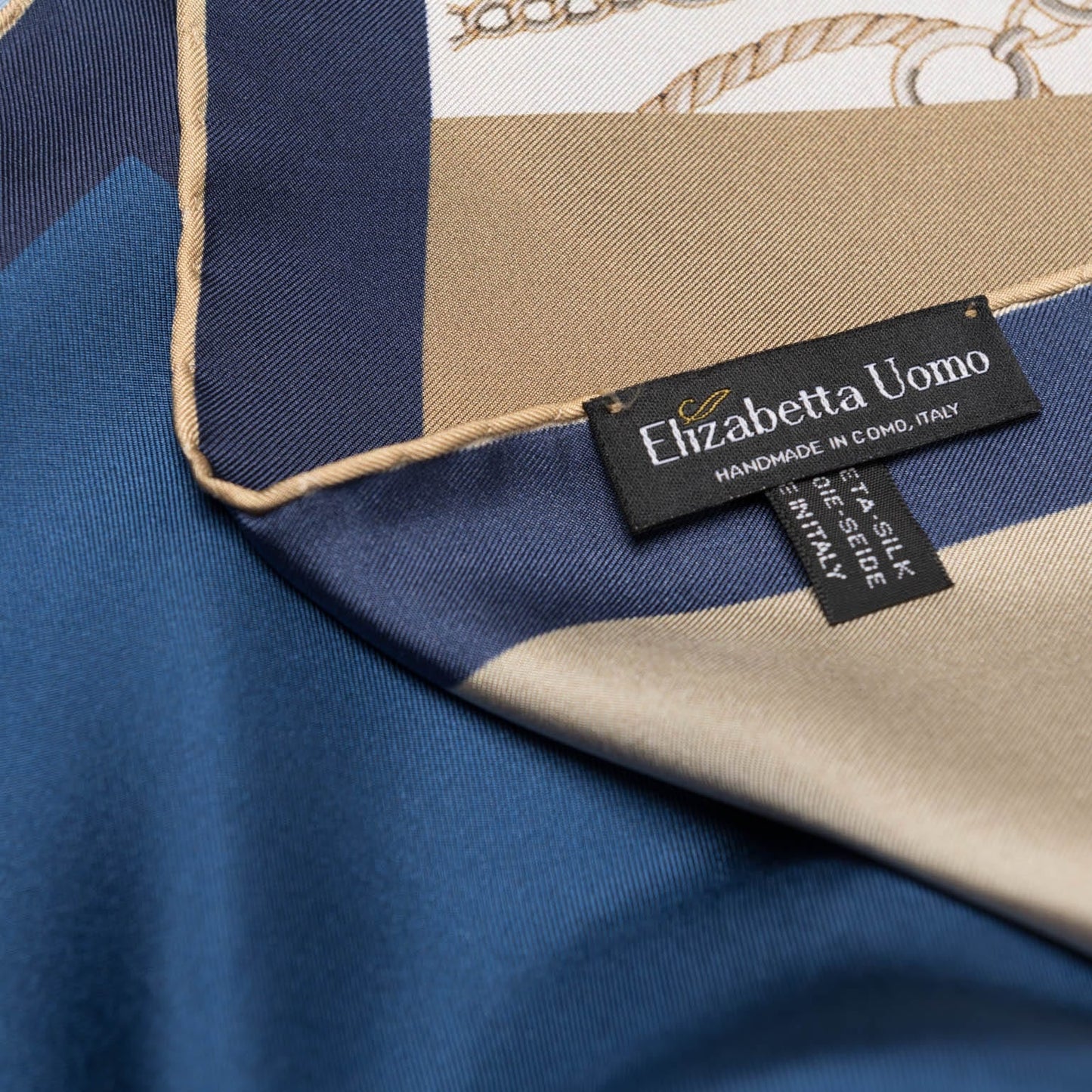 San Siro - Silk Neckerchief - Blue - Solstik
