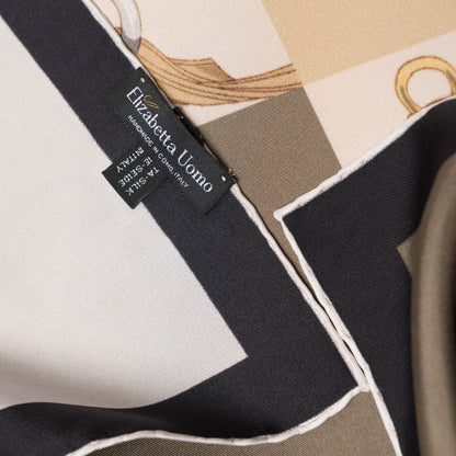 San Siro - Silk Neckerchief - Tan - Solstik
