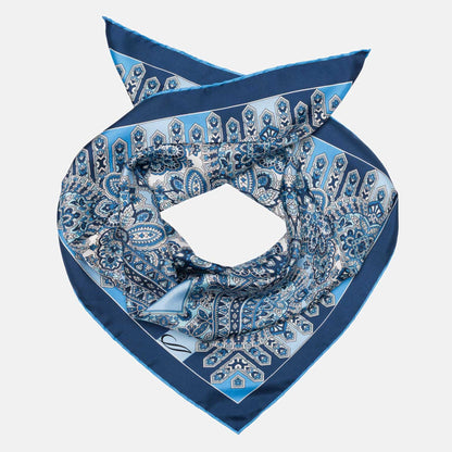 Messina - Silk Neckerchief - Azure - Solstik