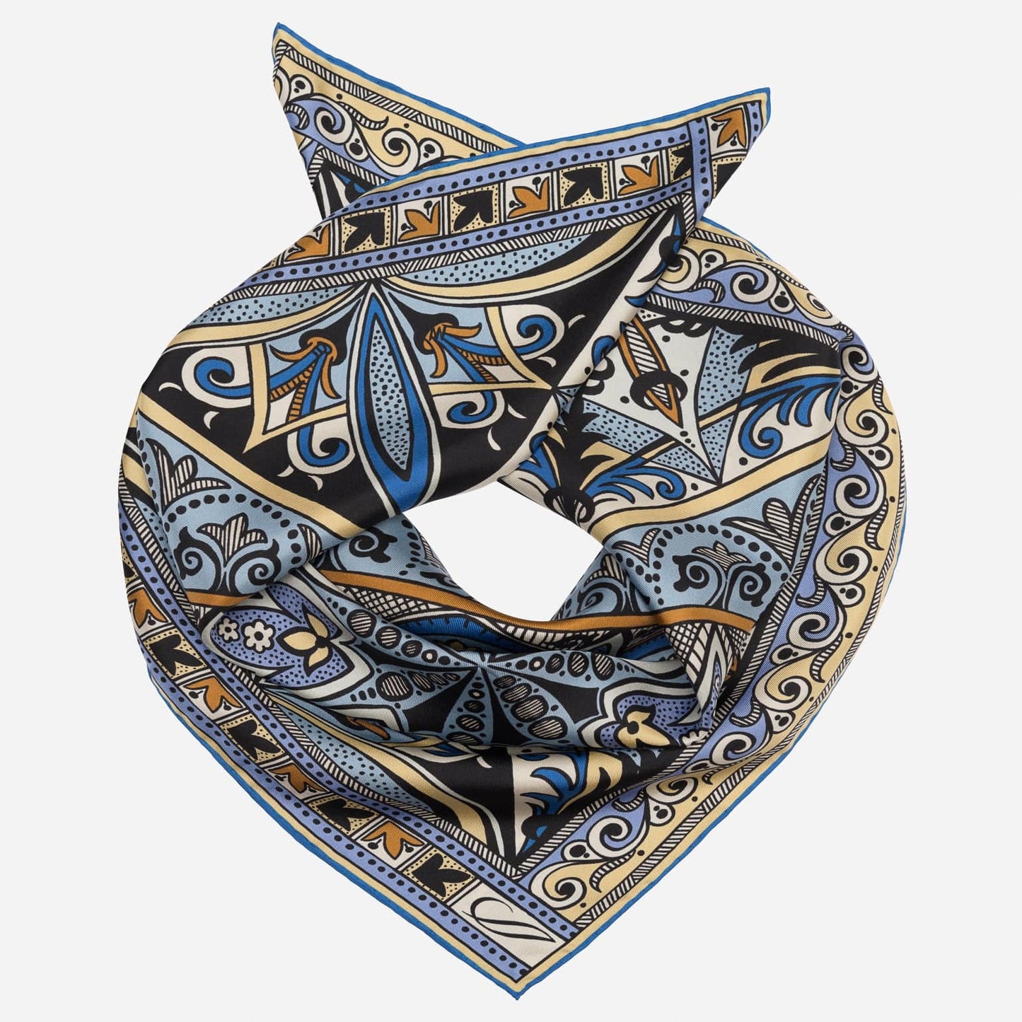 Capri - Silk Neckerchief - Azure - Solstik