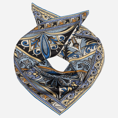 Capri - Silk Neckerchief - Azure - Solstik