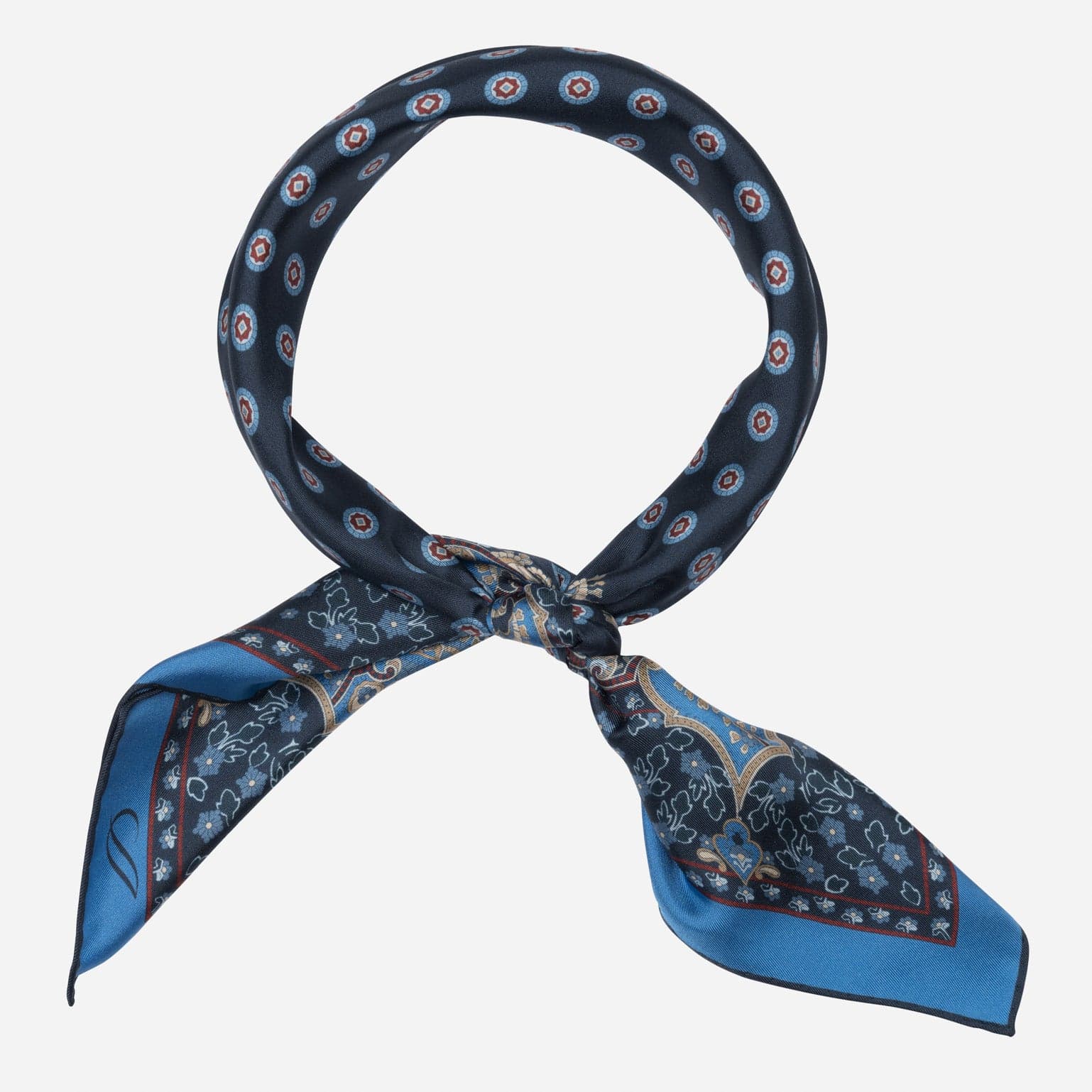 Filippo - Silk Neckerchief - Navy - Solstik