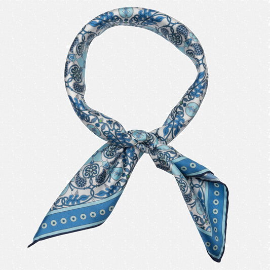 Barbaresco - Silk Neckerchief - Blue - Solstik