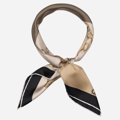 San Siro - Silk Neckerchief - Tan - Solstik
