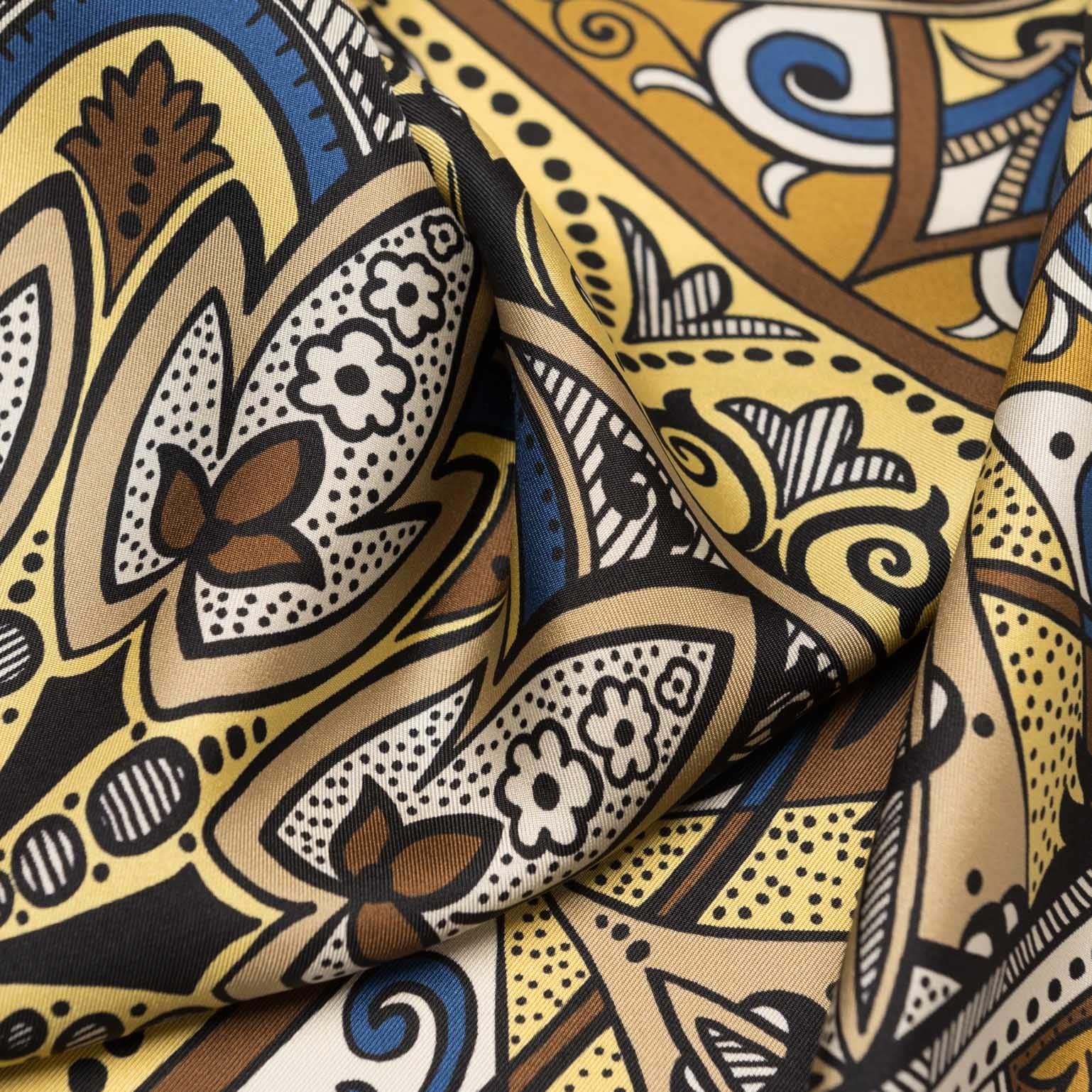 Capri - Silk Neckerchief - Yellow - Solstik