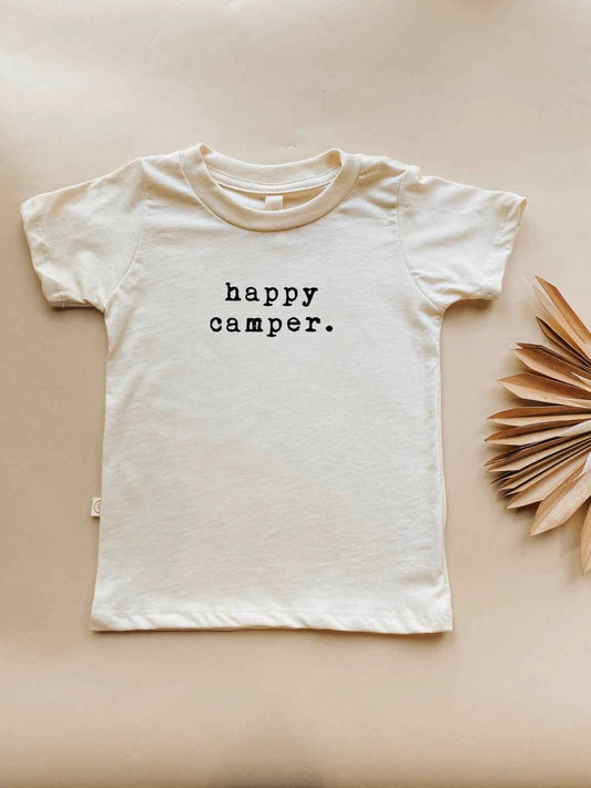 Happy Camper Organic Cotton Short Sleeve Toddler T-Shirt