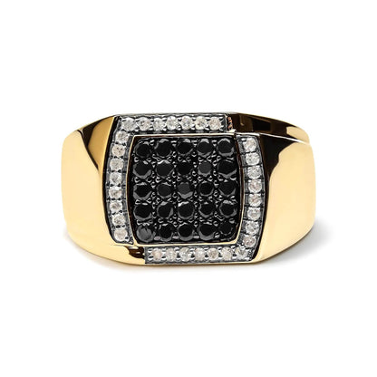 Men's 14K Gold & Silver 1ct Diamond Duo Ring - Solstik