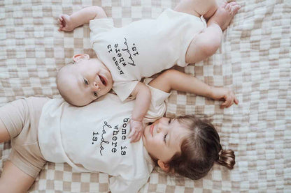 Home is Where Dada Is Organic Cotton Kids Tee Short Sleeve