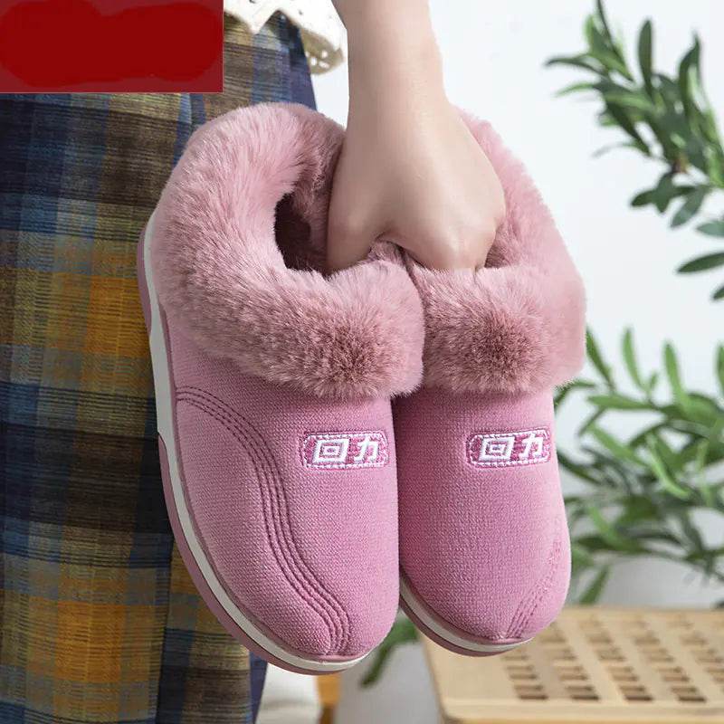 Women's Anti-Slip Cotton Slippers for Home Use - Solstik
