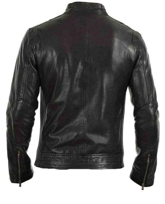 Handmade Arthur Classic Moto Leather Jacket