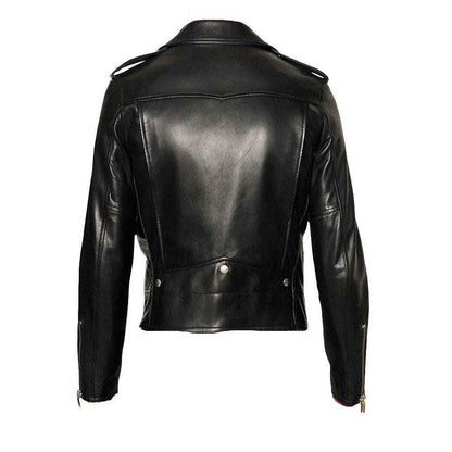 Handmade Classic Biker Style Jacket With Epauletts