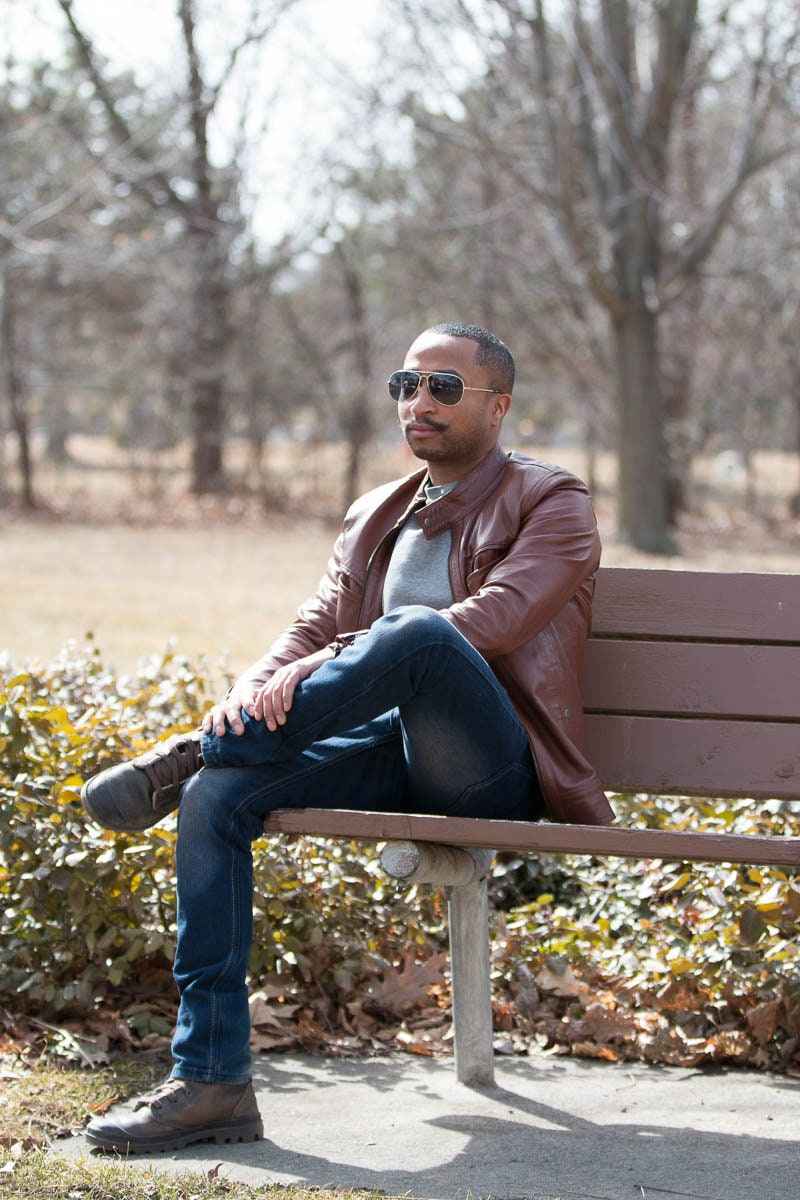 Handmade  Plain Black Moto Style Jacket