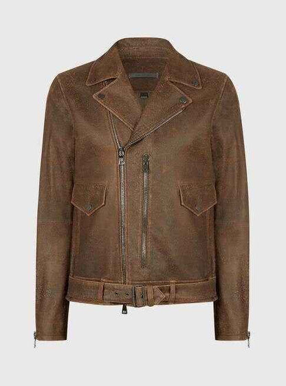 Handmade Belted Biker Jacket