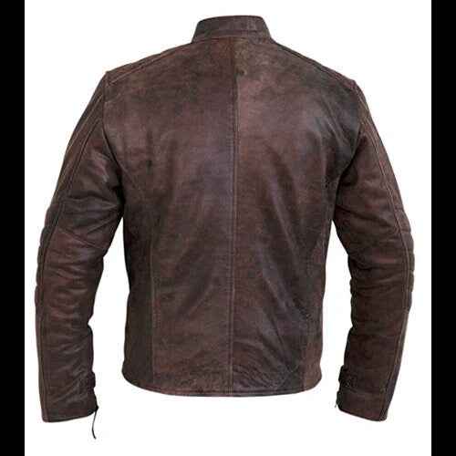 Handmade Floyd's Vintage Copper Cafe Racer Style Leather Jacket