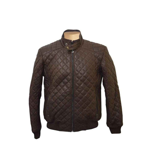 Handmade Edmund's Brown Checkered Jacket
