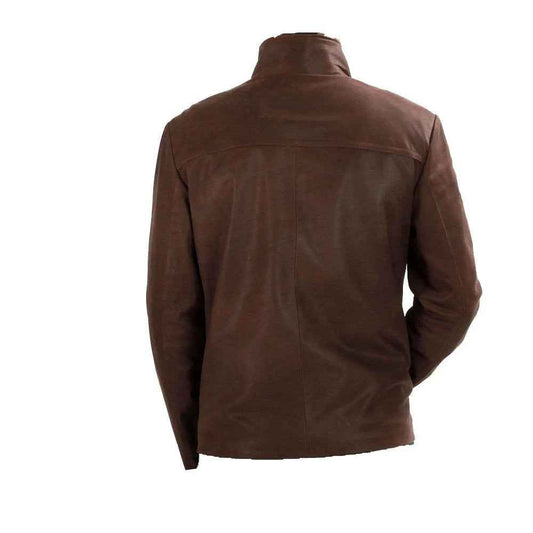 Handmade Brown Suede Leather Jacket