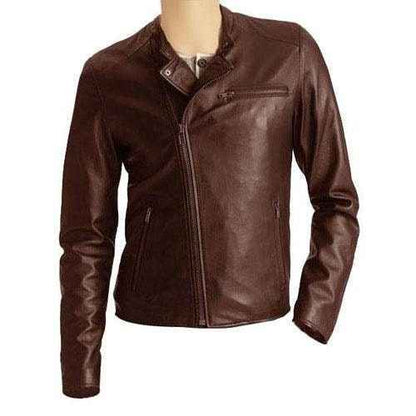 Handmade Tan Brown Stylish Leather Jacket